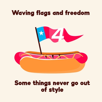 Free 4th of July Flag Meme Template to Edit Online