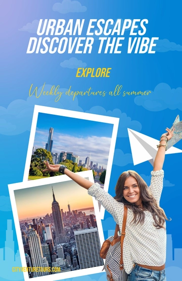 Free City Travel Poster Template to Edit Online