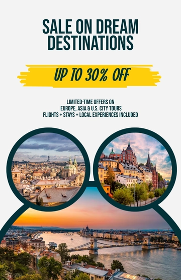 Free Travel Advertising Poster Template to Edit Online