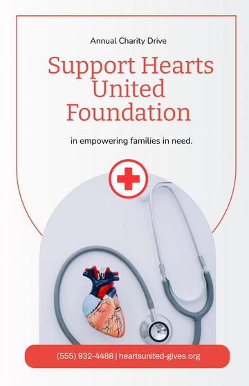 Free Fundraising Charity Poster Design Template to Edit Online