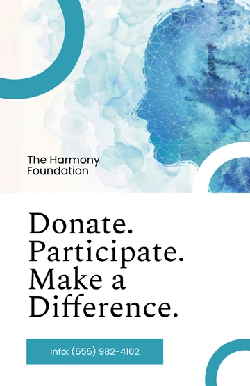 Free Mental Health Fundraising Poster Template to Edit Online