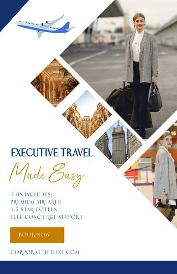 Free Business Travel Modern Poster Template to Edit Online