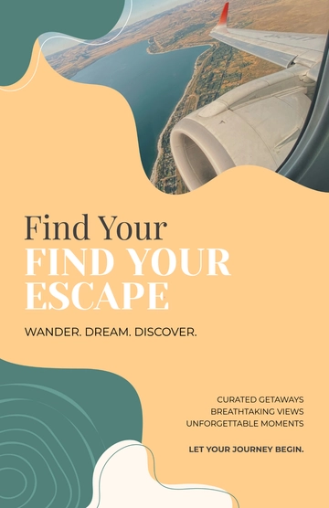 Free Travel Aesthetic Layout Poster Template to Edit Online