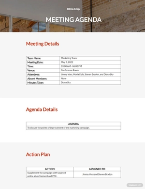 Meeting Agenda Template