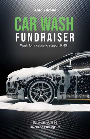 Free Car Wash Event Poster Template to Edit Online