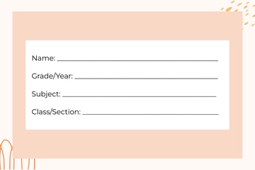 Free School Label for High School Template to Edit Online