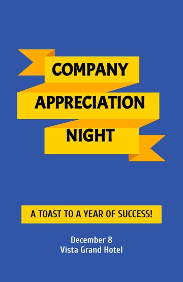 Free Modern Company Celebration Poster Template to Edit Online