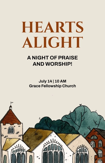 Free Church Celebration Poster Template to Edit Online