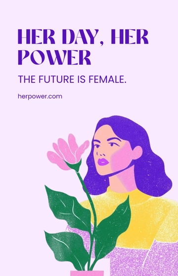 Free Women's Day Celebration Poster Template to Edit Online