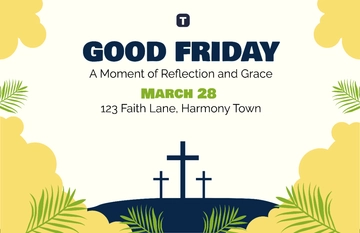 Free Good Friday Social Poster Template to Edit Online
