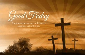 Free Vintage Good Friday Poster Design Template to Edit Online