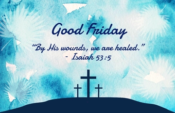 Free Watercolor Good Friday Poster Template to Edit Online