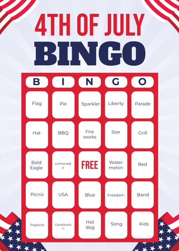 Free 4th of July Game Template to Edit Online