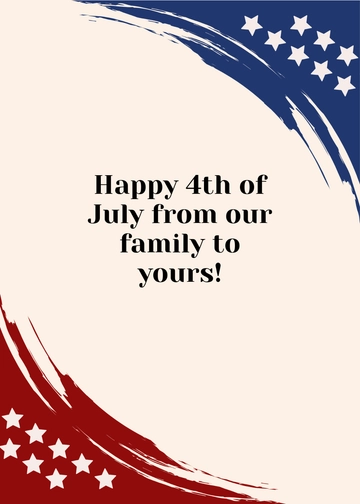 Free 4th of July Greeting Template to Edit Online