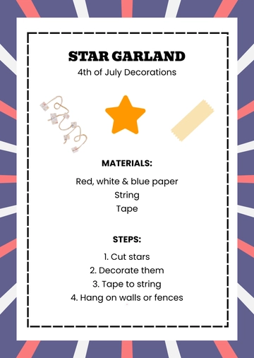 Free 4th of July Decorations Template to Edit Online