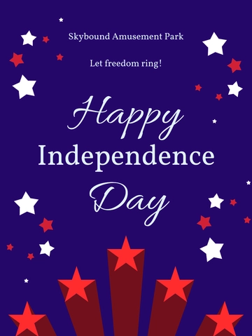 Free Happy Independence Day Template to Edit Online