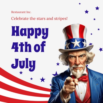 Free Fourth of July Template to Edit Online