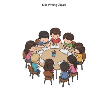 Free Kids Writing Clipart to Edit Online