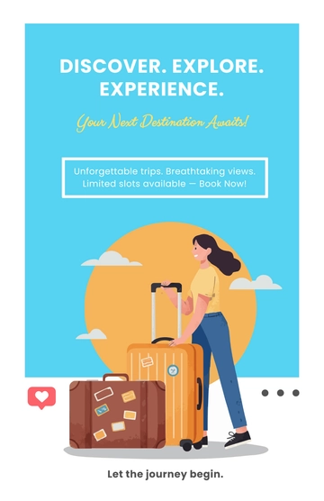 Free Social Media Travel Poster Template to Edit Online
