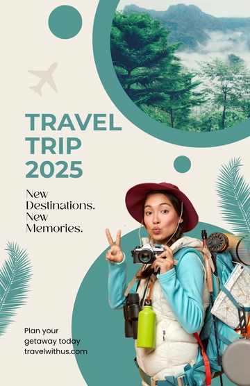 Free Travel Trip Poster Template to Edit Online