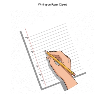 Free Writing on Paper Clipart to Edit Online