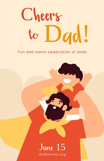 Free Father's Day Celebration Poster to Edit Online