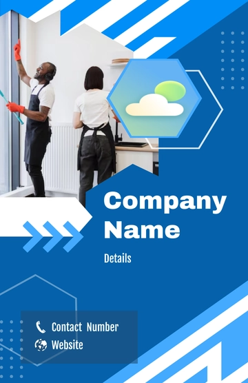 Free Blank Commercial Cleaning Services Poster Template to Edit Online