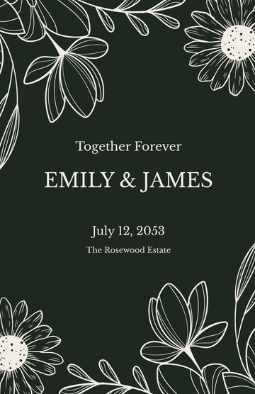 Free Wedding Chalkboard Poster to Edit Online