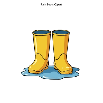 Free Rain Boots Clipart to Edit Online