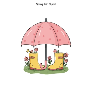 Free Spring Rain Clipart to Edit Online