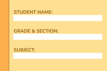 Free School Textbook Label Template to Edit Online