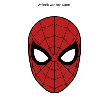 Free Spiderman Face Clipart to Edit Online