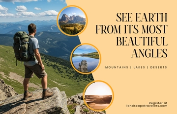 Free Landscape Travel Poster Template to Edit Online