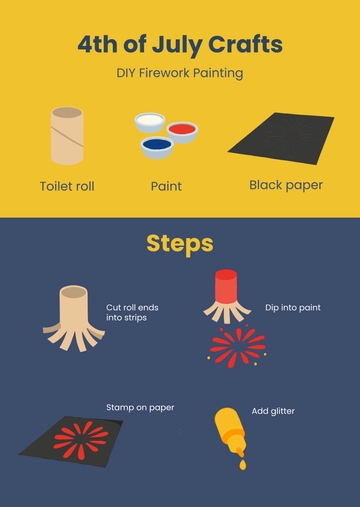 Free 4th of July Crafts Template to Edit Online