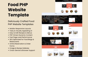 Free Food PHP Website Template
