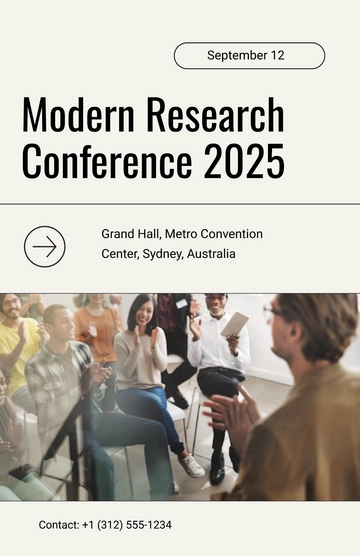 Free Modern Research Conference Poster Template to Edit Online