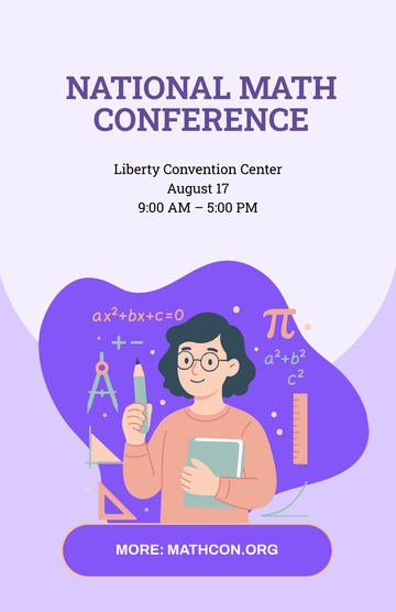 Free Math Conference Poster Template to Edit Online