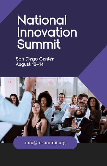 Free Conference Poster Template to Edit Online