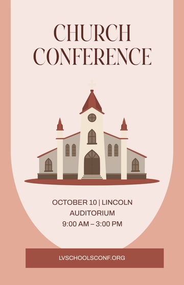Free Church Conference Poster Template to Edit Online