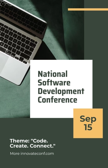 Free Software Conference Poster Template to Edit Online
