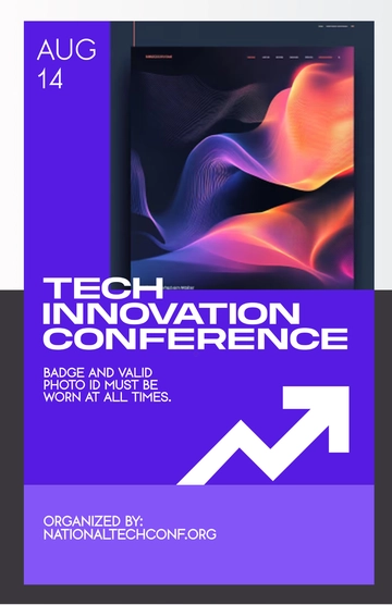 Free Conference Guidelines Poster Template to Edit Online