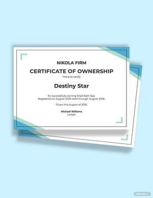 Bath Spa Certificate Template