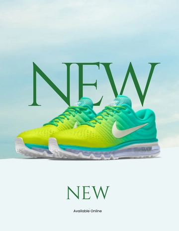 Free Creative Neon Shoe Photo Template to Edit Online