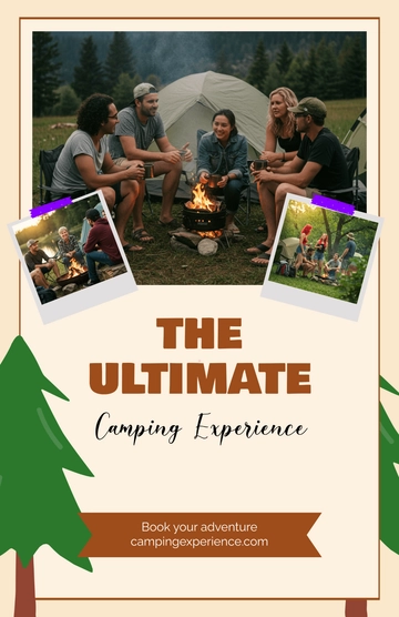 Free Camping Experience Poster Design Template to Edit Online
