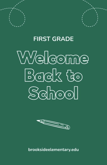 Free School Chalkboard Poster Template to Edit Online
