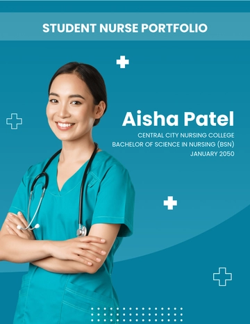 Free Student Nurse Portfolio Template to Edit Online