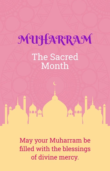 Free Muharram Ul Haram Poster Template to Edit Online