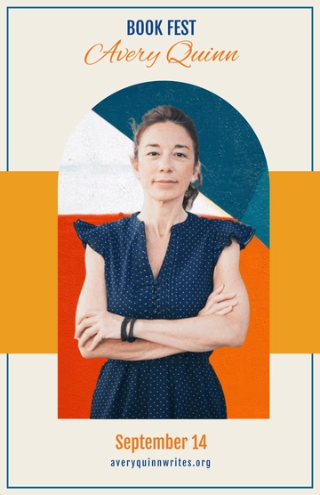 Free Book Festival Signing Poster to Edit Online