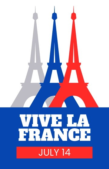 Free Bastille Day France Poster Template to Edit Online Free Bastille Day France Poster Template to Edit Online
