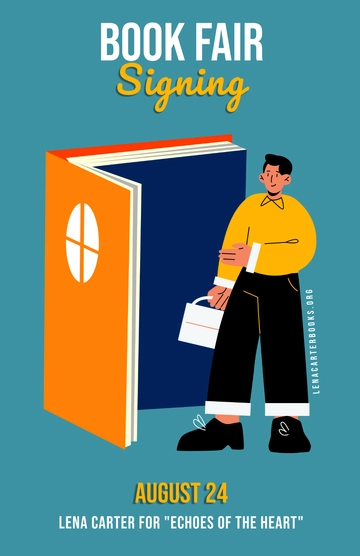 Free Book Fair Signing Poster to Edit Online